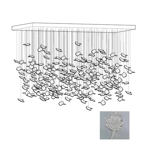 Lampadario Cristallo Acero Multicolore