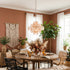 Murano Caramel Disc Chandelier
