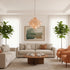Murano Caramel Disc Chandelier