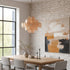 Murano Caramel Disc Chandelier