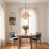 Murano Caramel Disc Chandelier