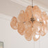 Murano Caramel Disc Chandelier
