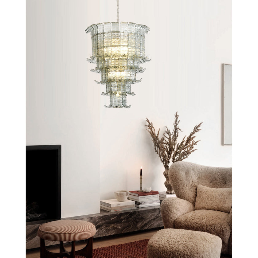 Murano Palm Leaf Chandelier