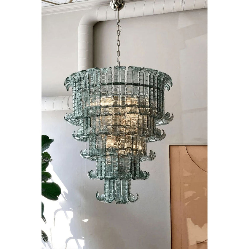 Murano Palm Leaf Chandelier