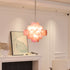 Murano Pink Disc Chandelier