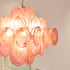 Murano Pink Disc Chandelier