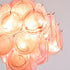 Murano Pink Disc Chandelier