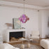 Murano Pink Disc Chandelier