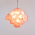 Murano Pink Disc Chandelier