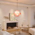 Murano Pink Disc Chandelier