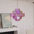 Murano Pink Disc Chandelier
