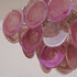 Murano Pink Disc Chandelier