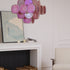 Murano Pink Disc Chandelier