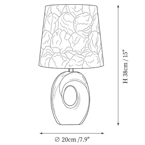 Muricis Table Lamp — Dimension drawings 1