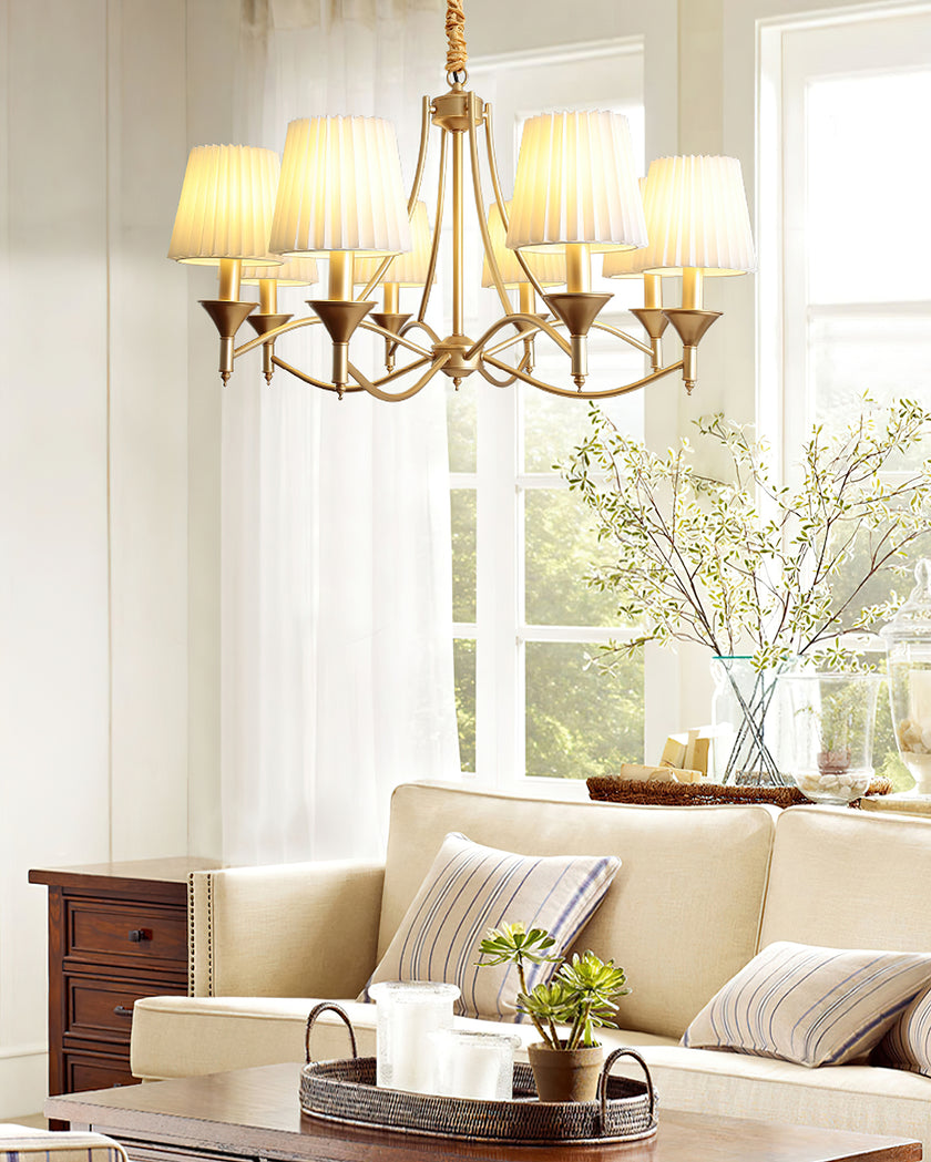 Myrna Pleated Chandelier