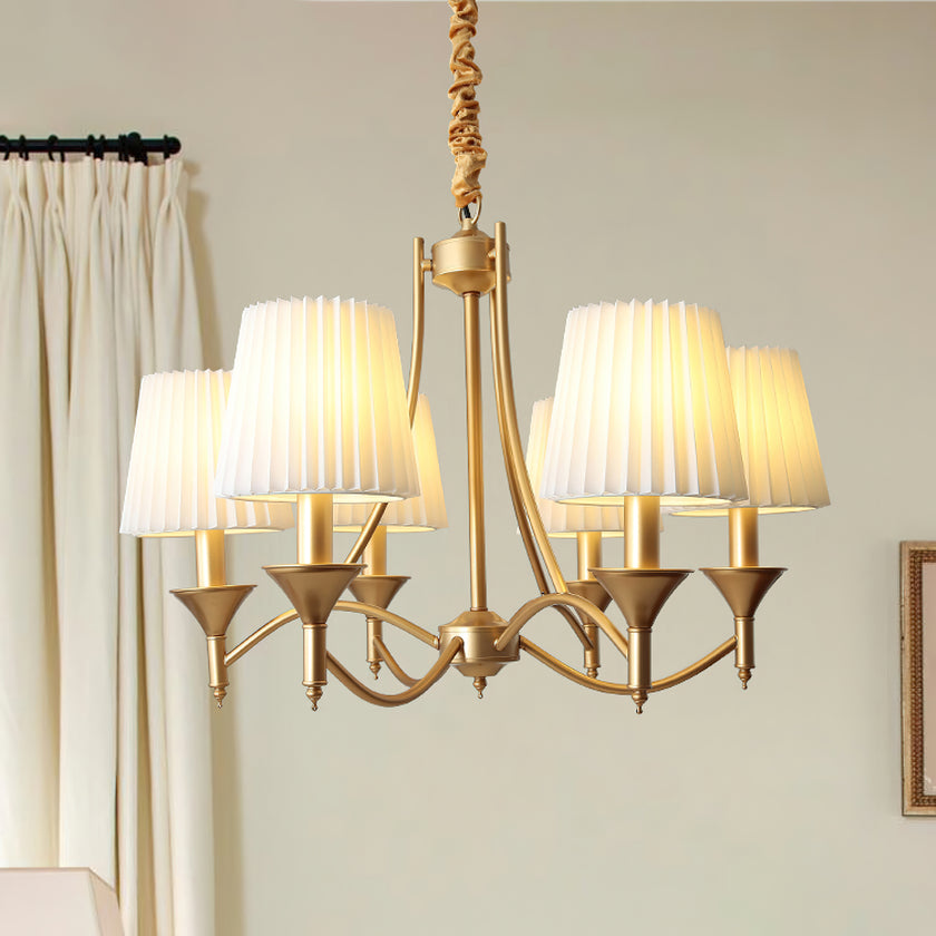 Myrna Pleated Chandelier