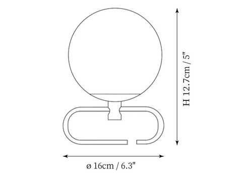 Lampe de Table NH — Plans de dimensions 1