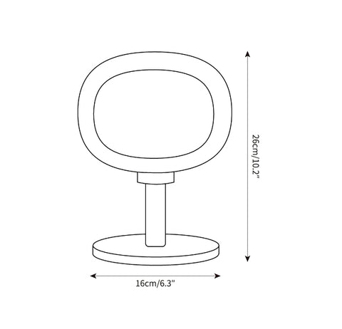 ∅ 6,3″ x H 6,9″ / Dia 16cm x H 17,5cm
