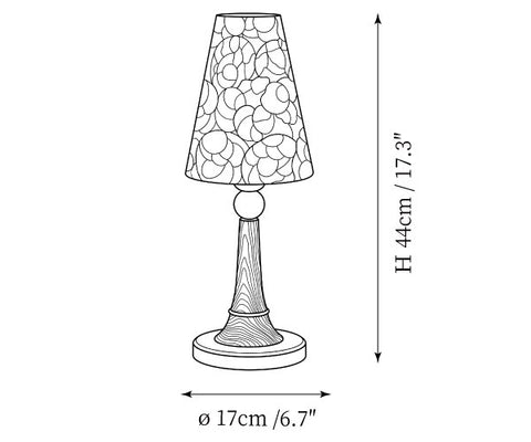 Nacrilla Table Lamp — Dimension drawings 1