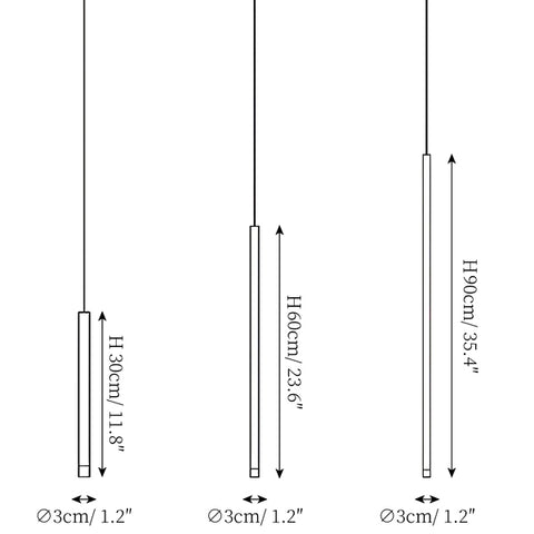 Candeeiro de Suspensão Nano — Desenhos técnicos 1