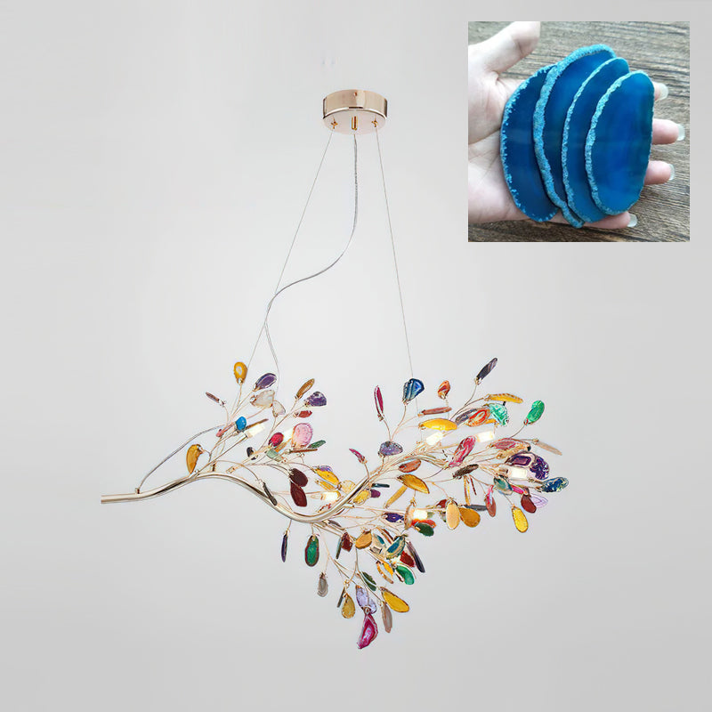 Lustre en agate naturelle