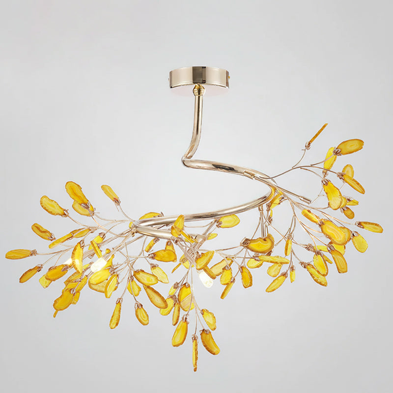 Lustre en agate naturelle