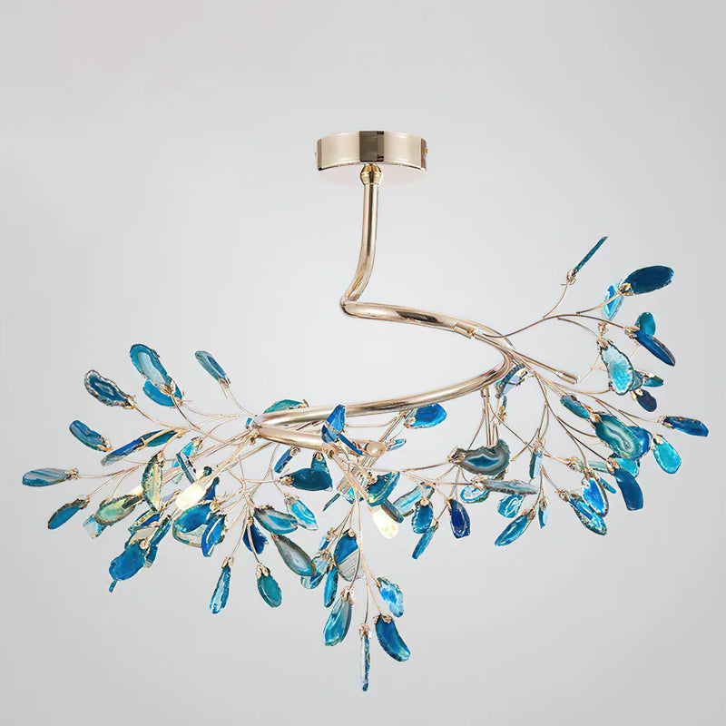 Lustre en agate naturelle