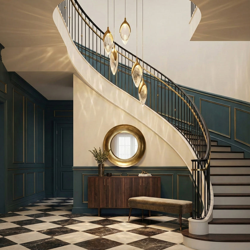 Nicholas Glass Chandelier