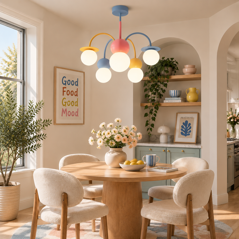Nordic Macaron Magic Bean Chandelier