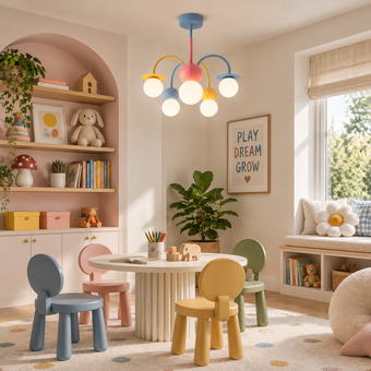 Nordic Macaron Magic Bean Chandelier