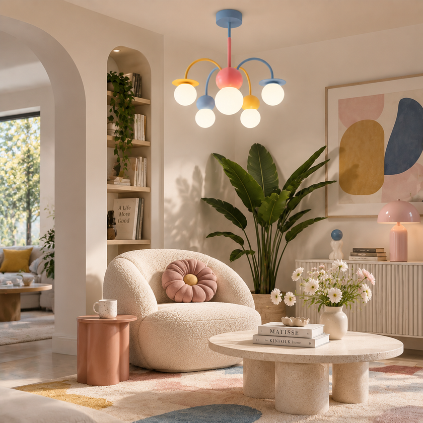 Nordic Macaron Magic Bean Chandelier