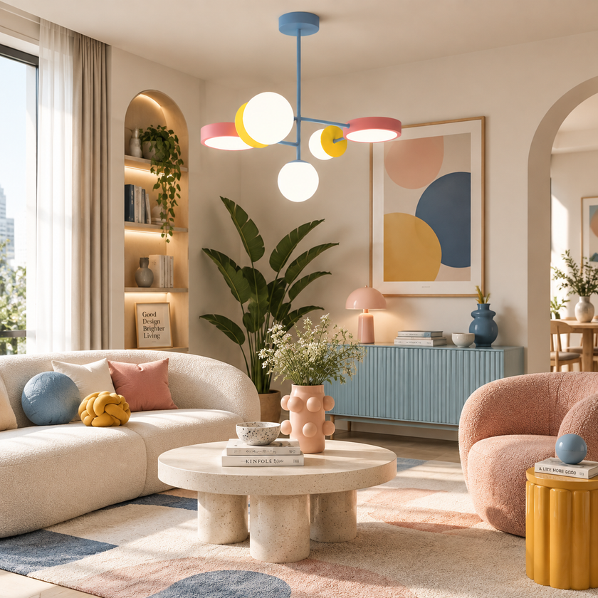 Nordic Macaron Magic Bean Chandelier