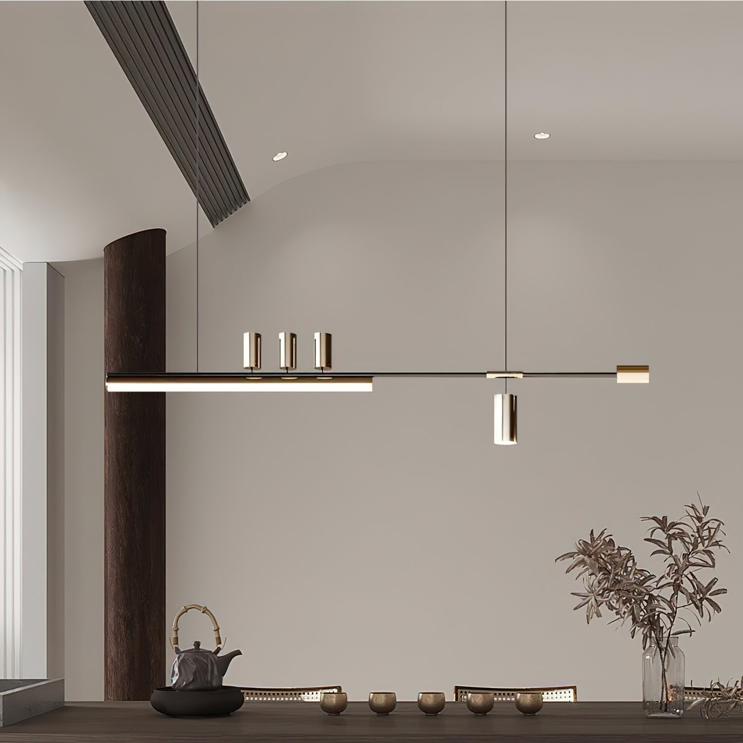 Nordic long strip Pendant Light