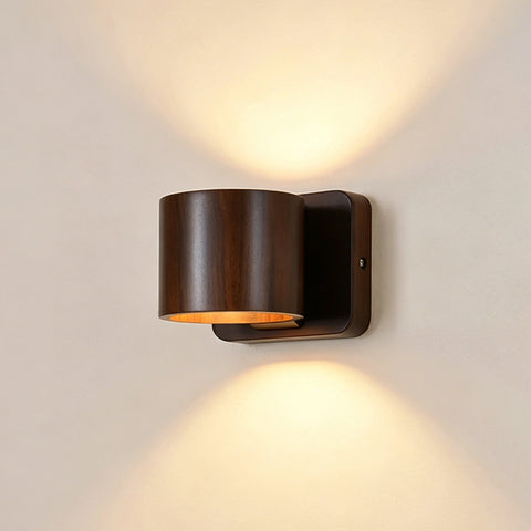 Wood Cylinder Wall Light – detail 2
