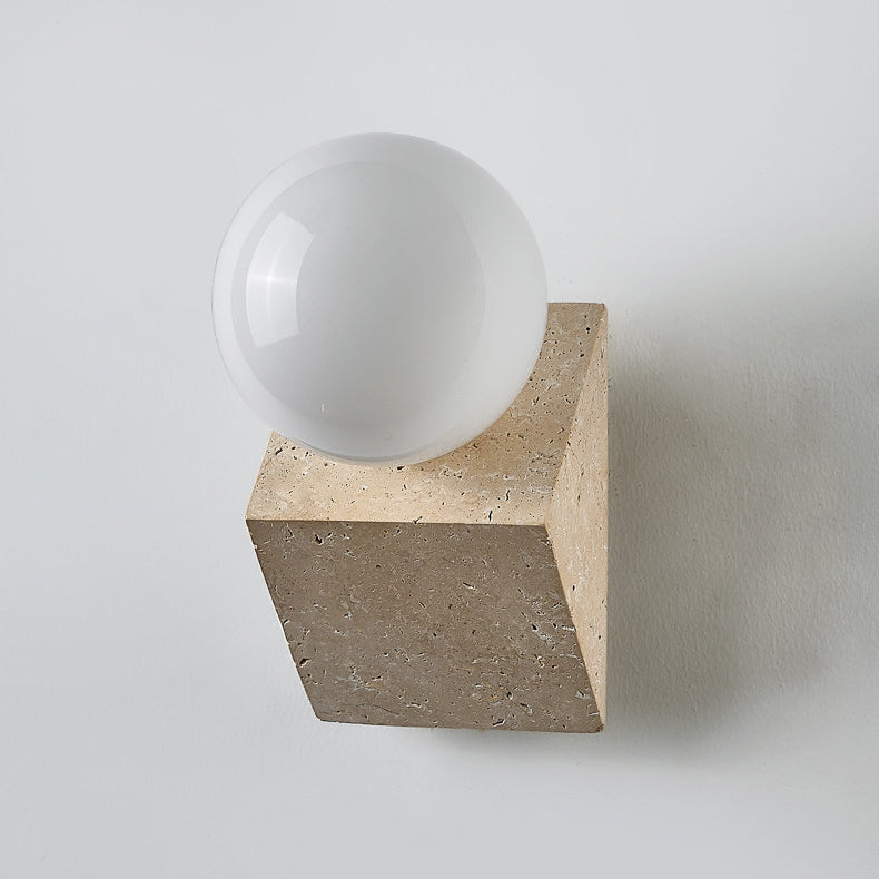 Novra Travertine Wall Lamp