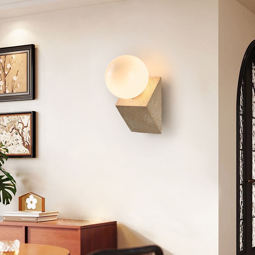 Novra Travertine Wall Lamp