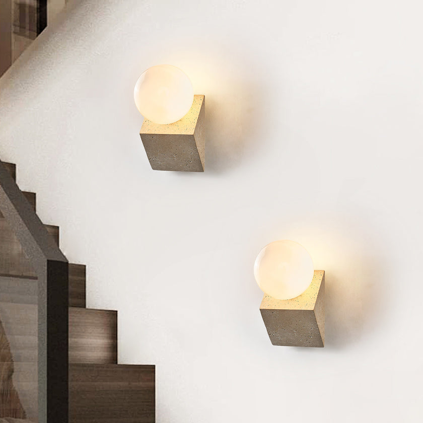 Novra Travertine Wall Lamp