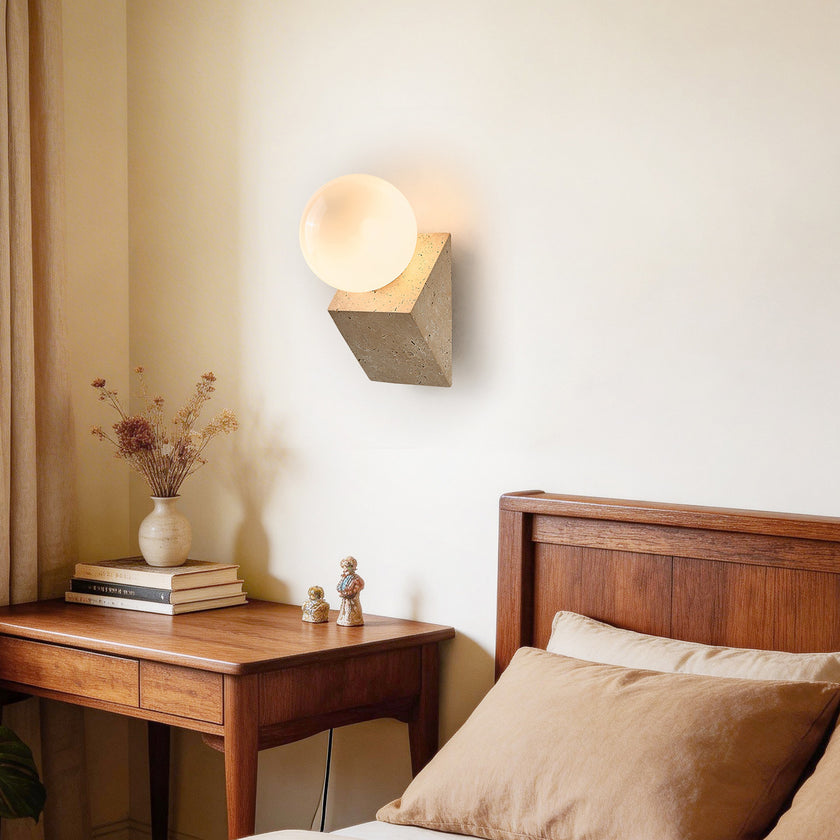 Novra Travertine Wall Lamp