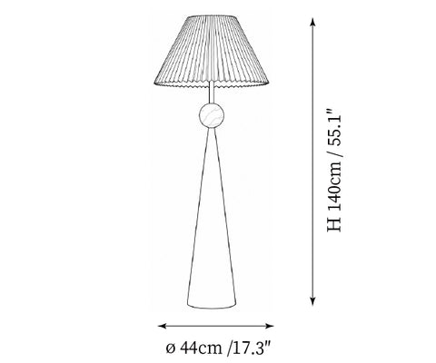 Luminária de Pé Obeliska — Desenhos técnicos 2