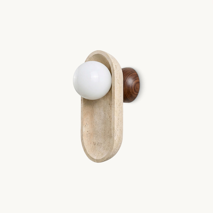Orville Travertine Wall Lamp
