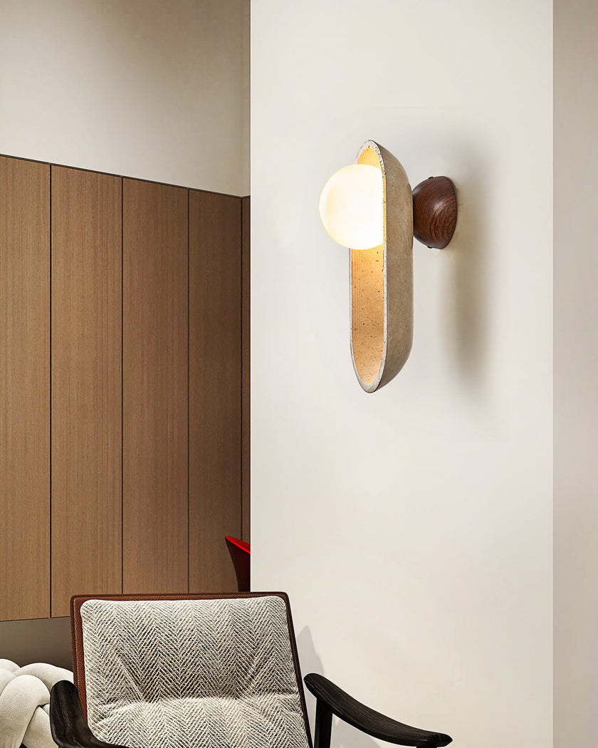 Orville Travertine Wall Lamp