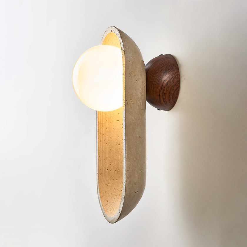 Orville Travertine Wall Lamp
