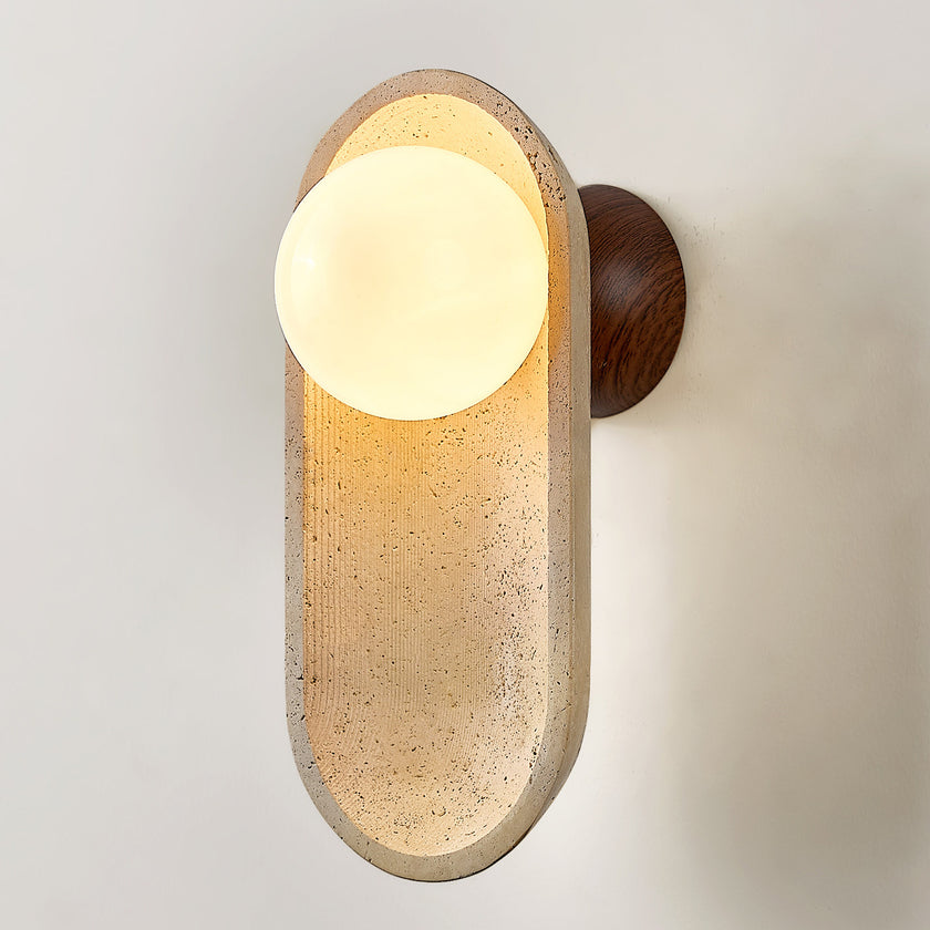 Orville Travertine Wall Lamp