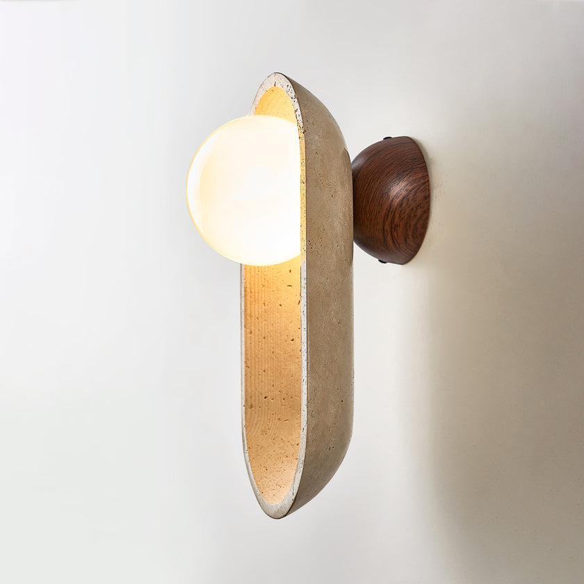 Orville Travertine Wall Lamp