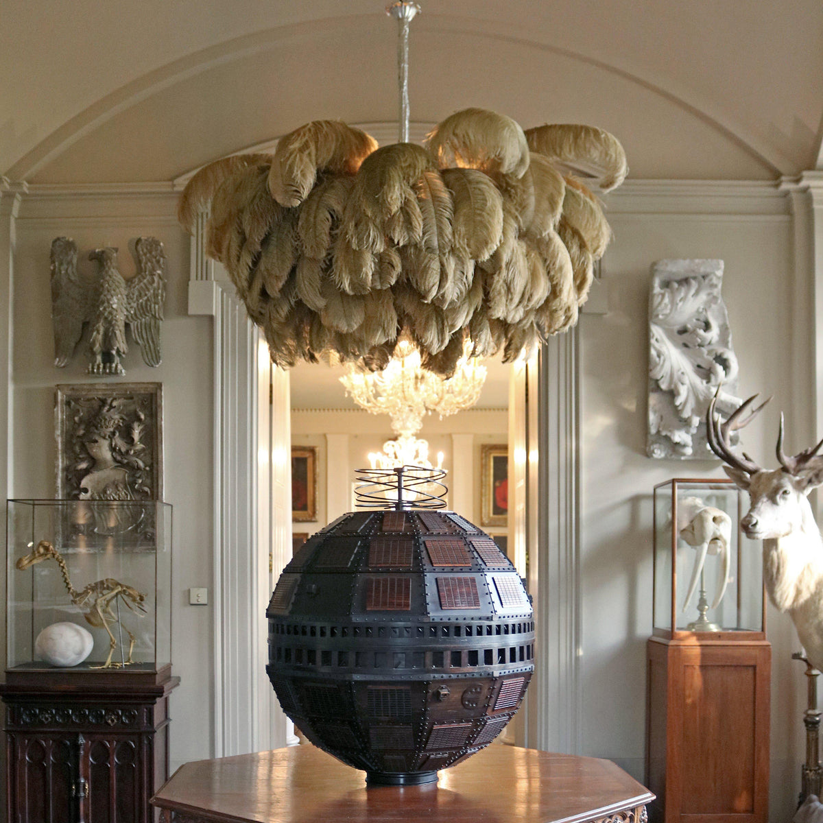 Ostrich Feather Chandeliers – detail 2