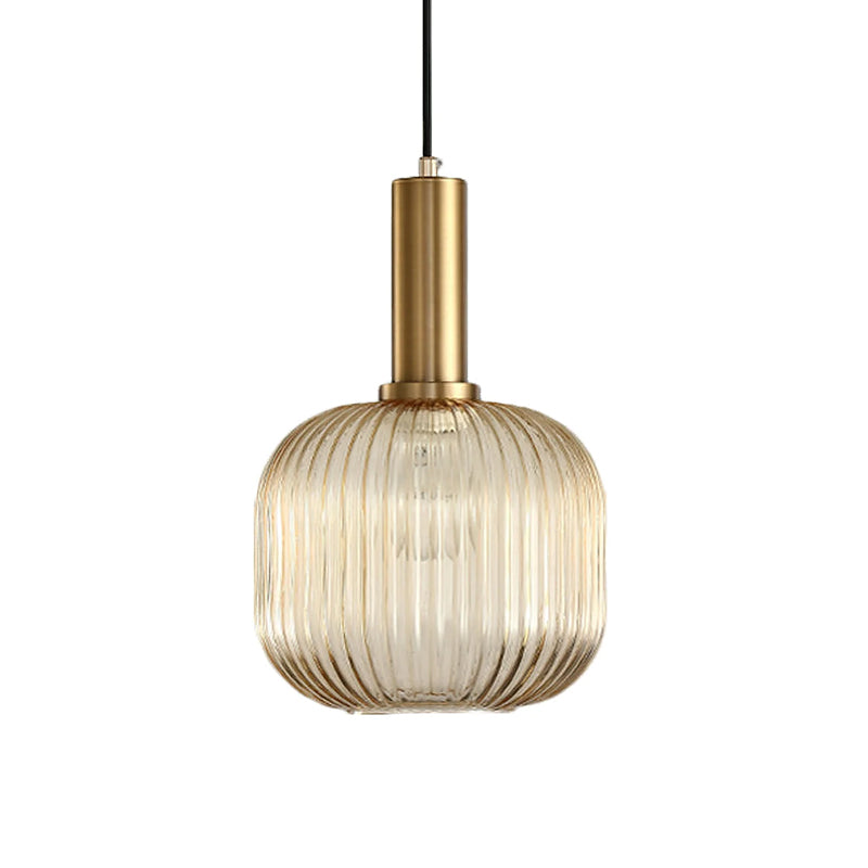 Ovale Pendelleuchte aus Schilfglas