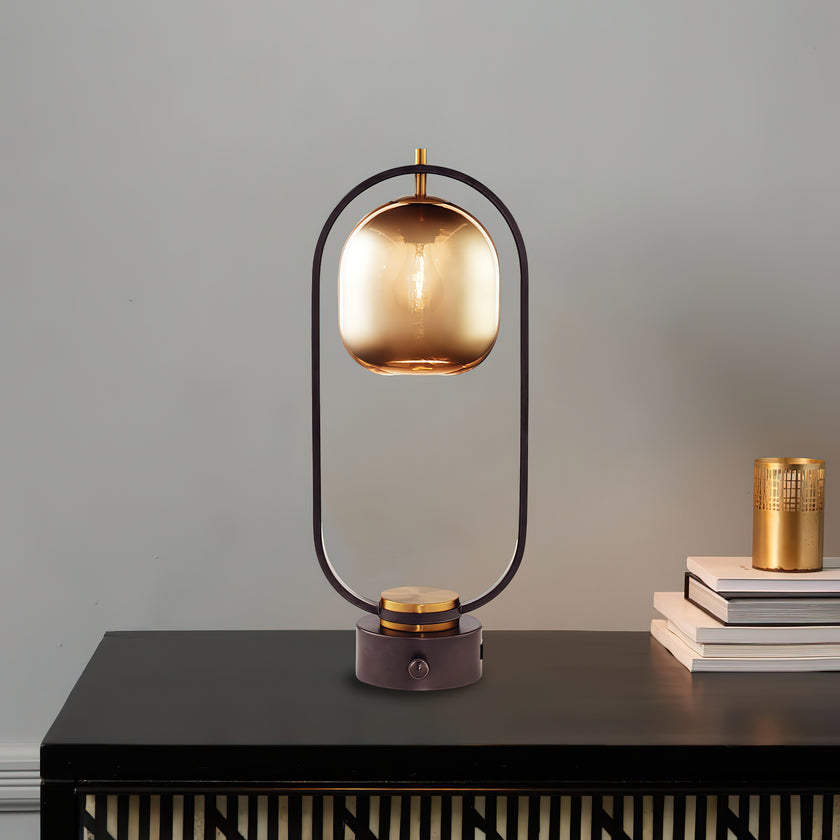 Oval Ring Iron Table Lamp