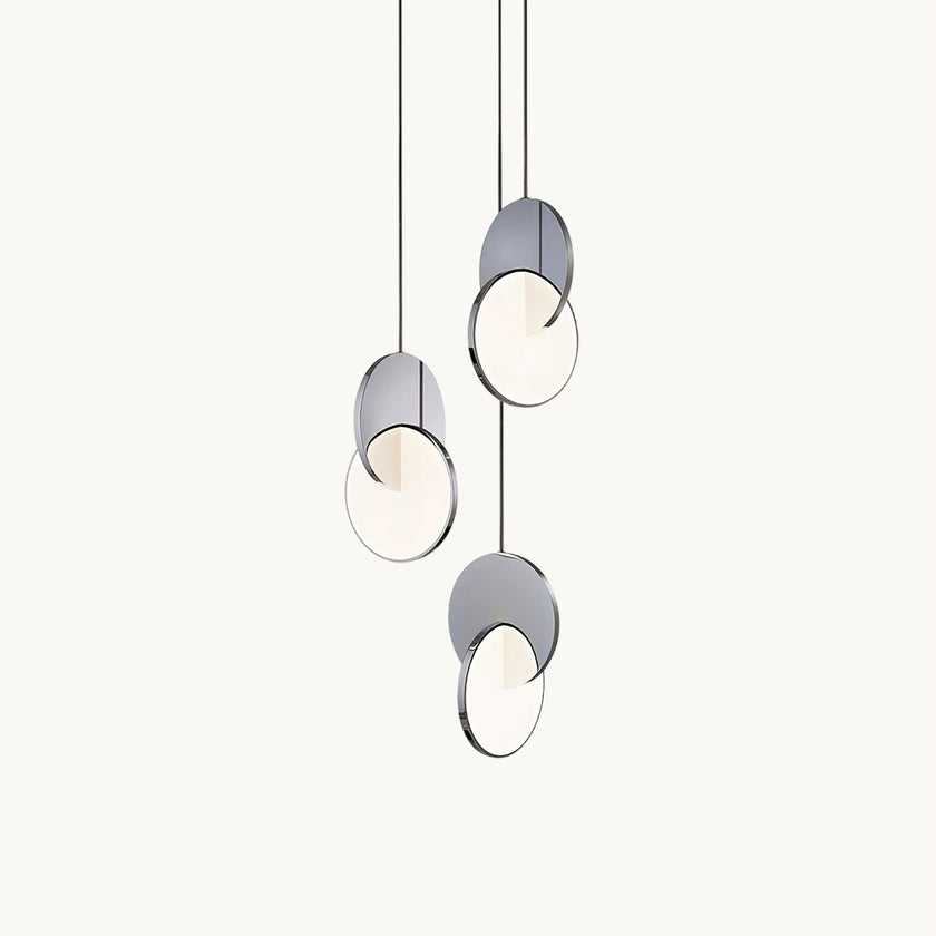 Overlapping Circular Pendant Light