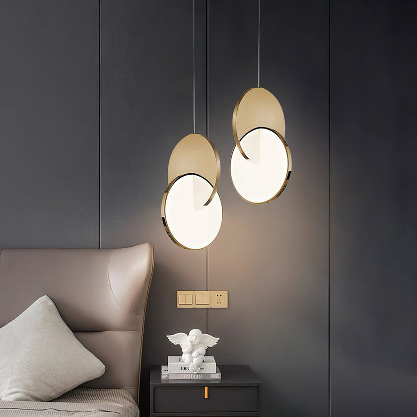 Overlapping Circular Pendant Light