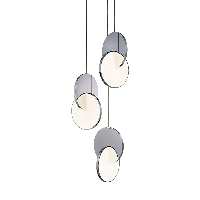 Overlapping Circular Pendant Light